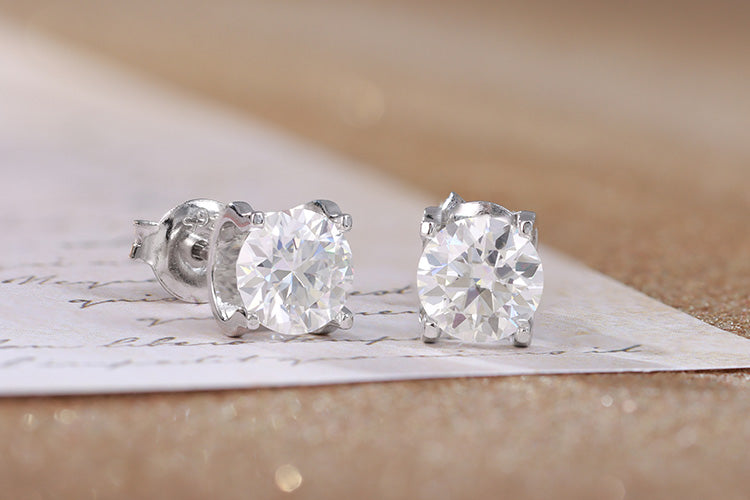 Brincos ponto de Luz Luxo Prata 925 e Moissanite XYE104881