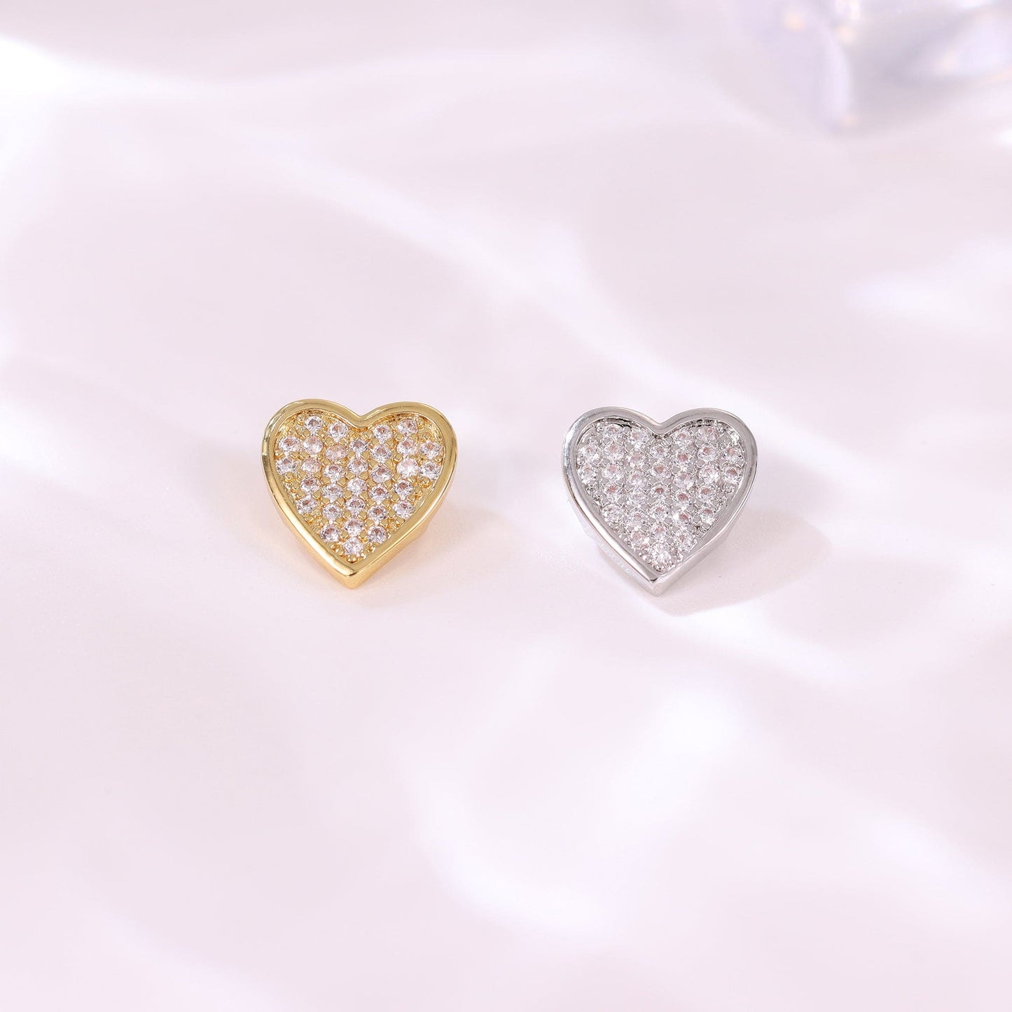 Colar de coração cravejado - XYN100419-1