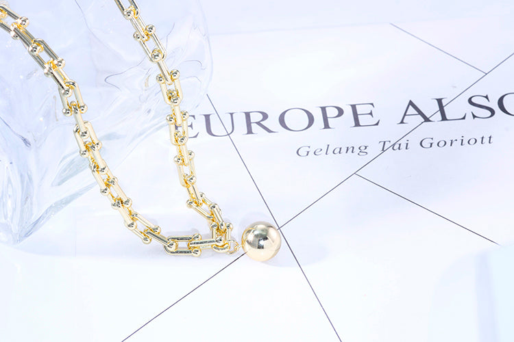 Colar Esfera Lisa Luxo Inspiracao Tiffany DCG0863