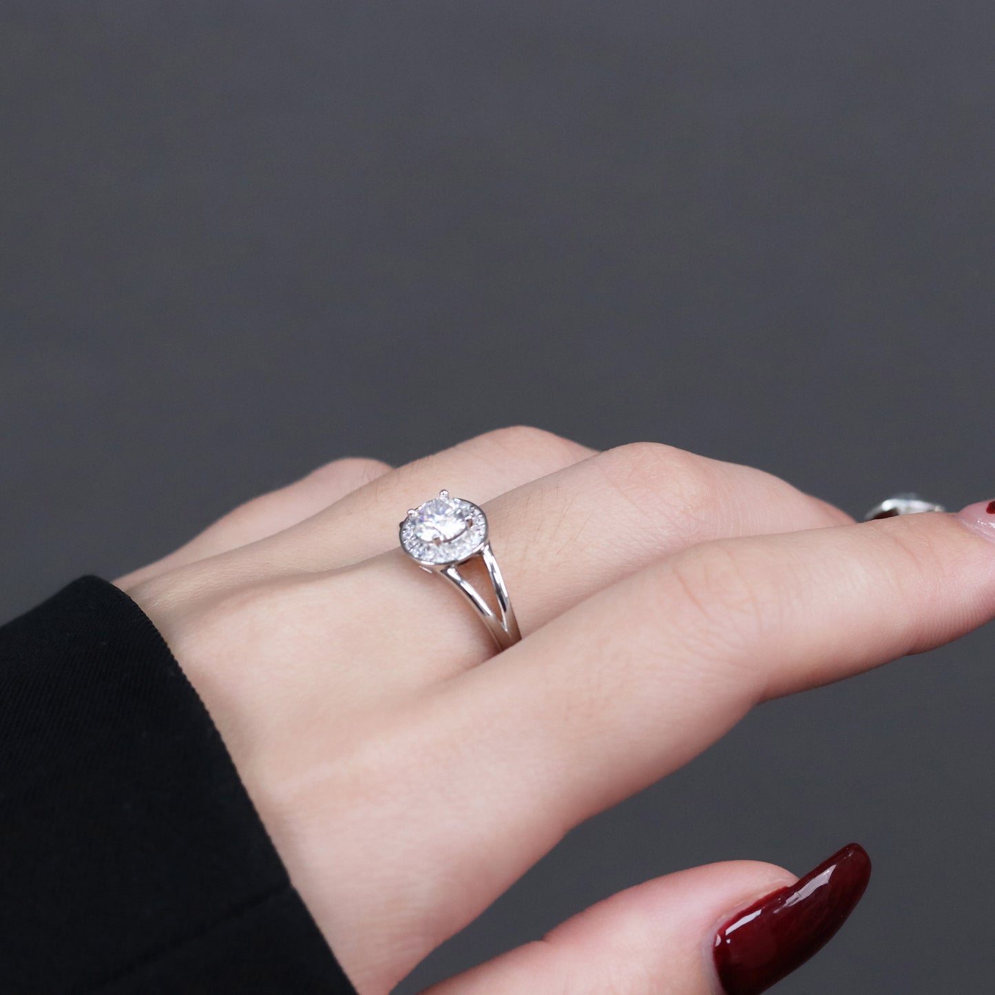 Anel prata 925 e Moissanite krs09459