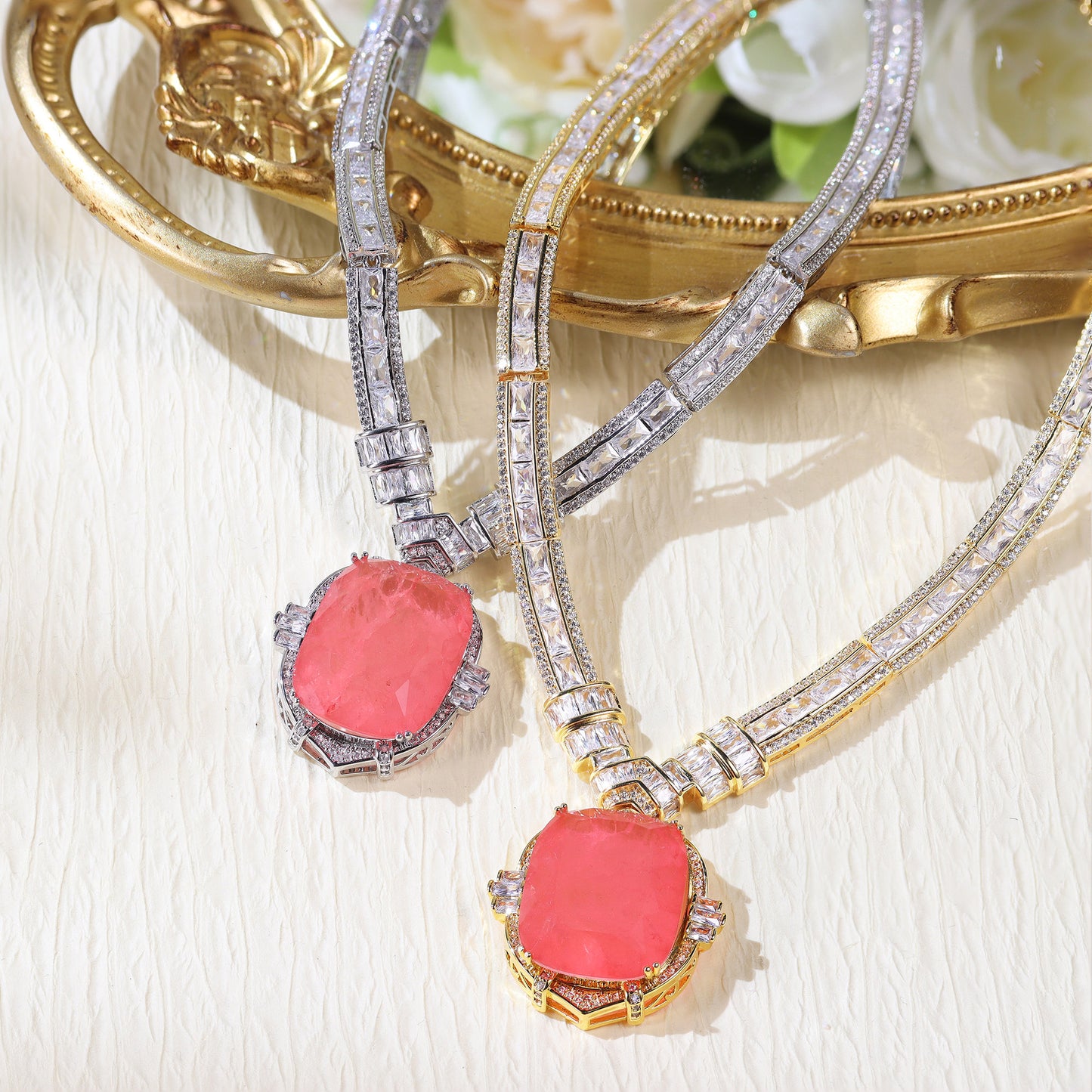 Colar Super Luxuosa pedra Fusion XYN100766