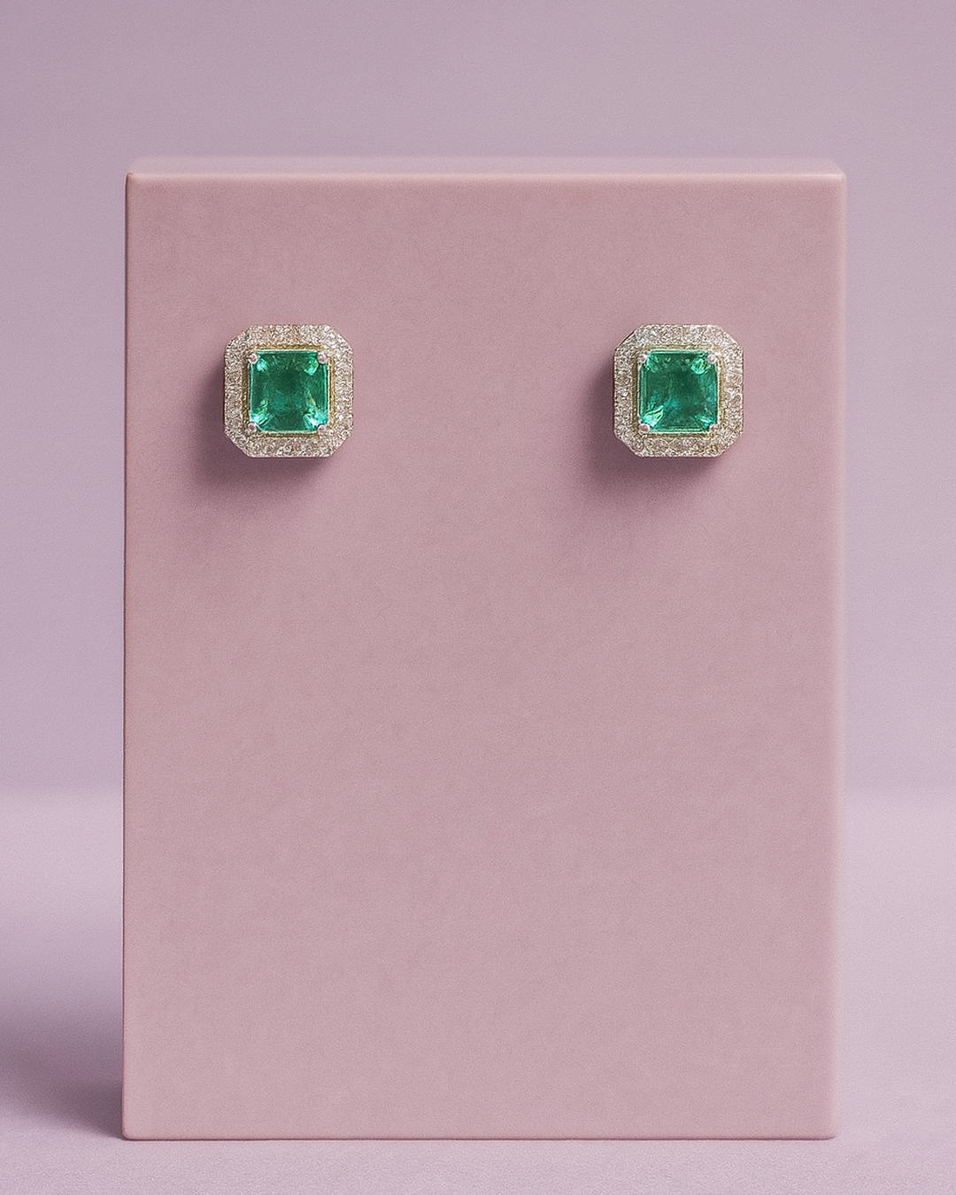 Brinco Quadrado Aqua - Prata 925 DCG0347