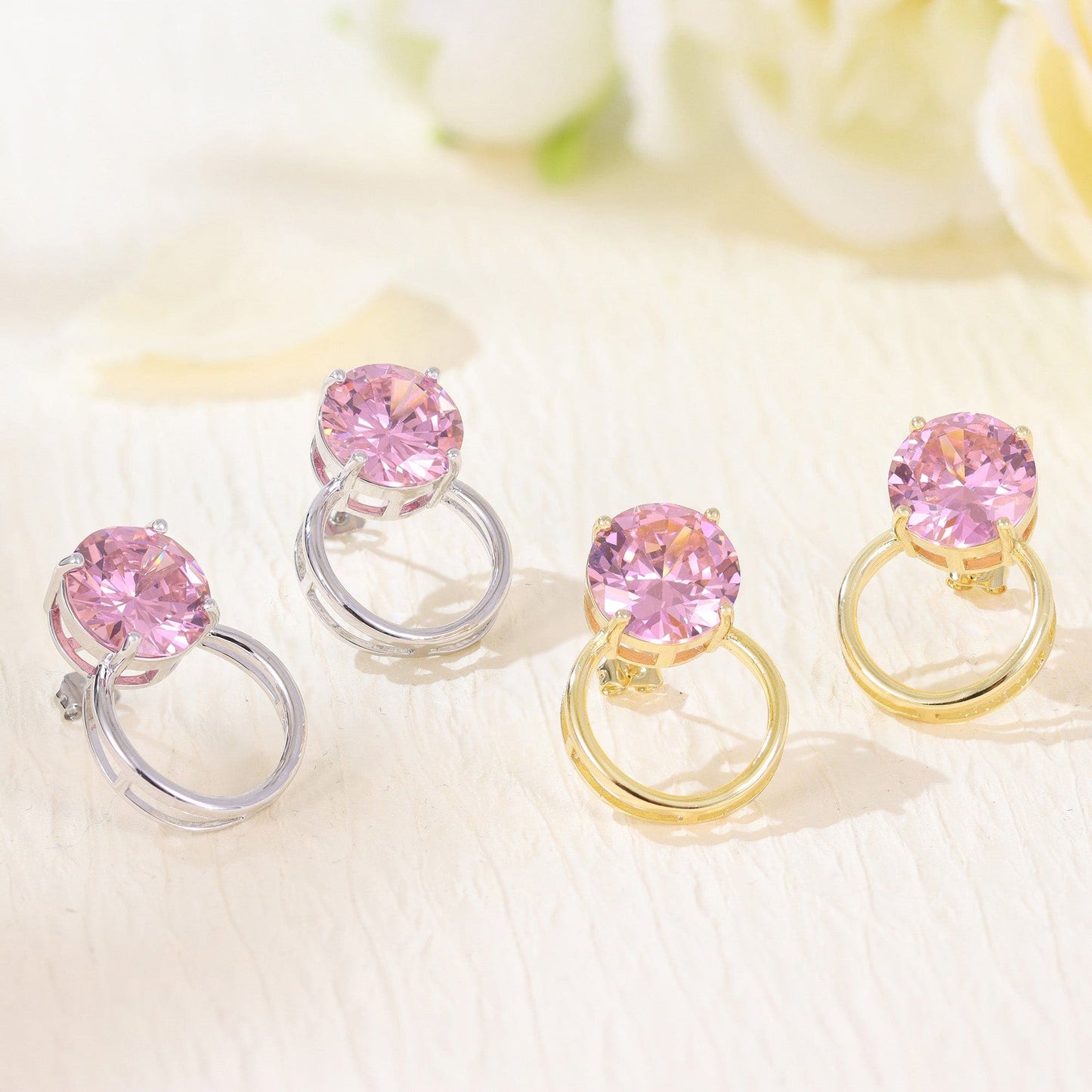 Brinco Argola Frontal Ponto de Luz XYE103376