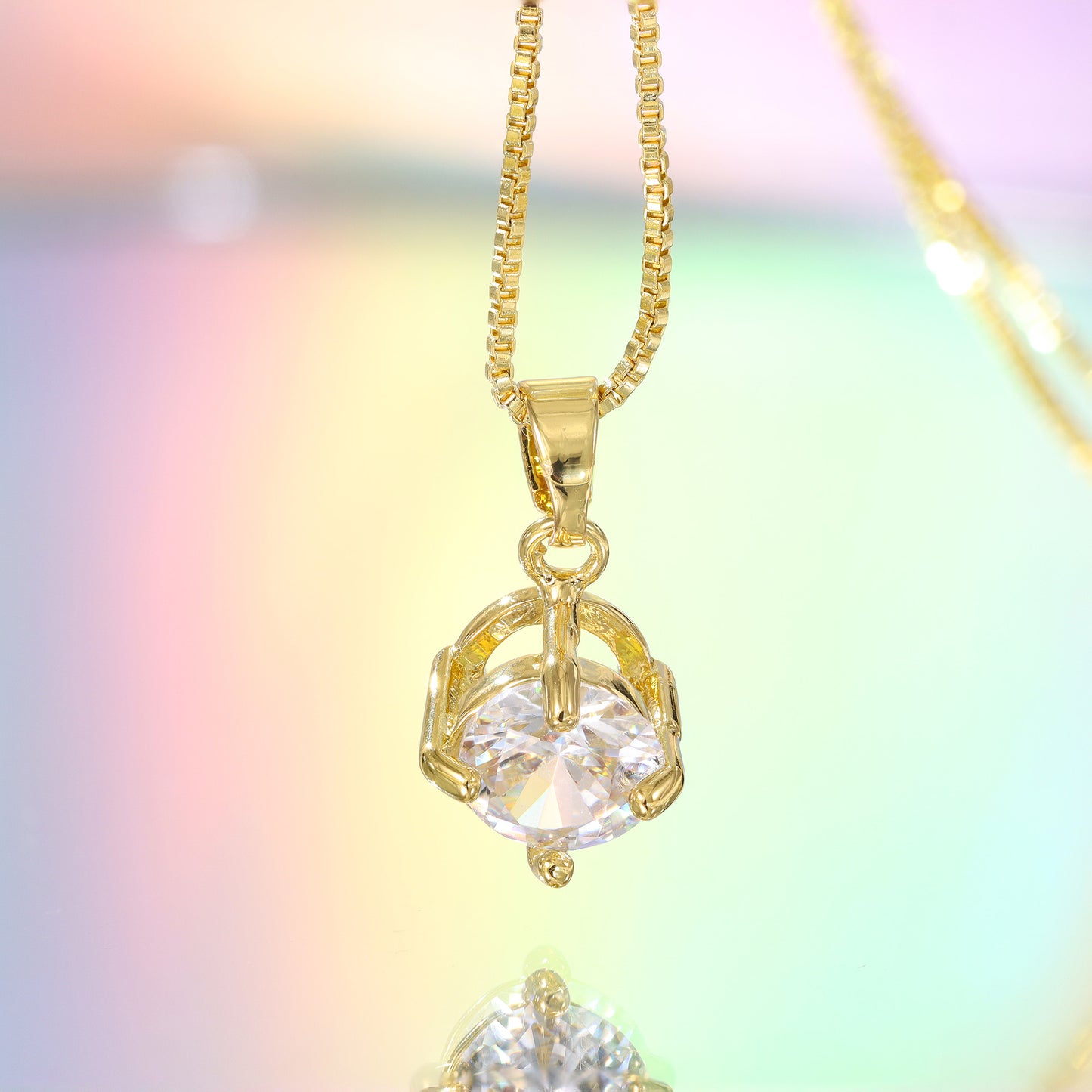 Colar ponto de luz solitario XYP101897