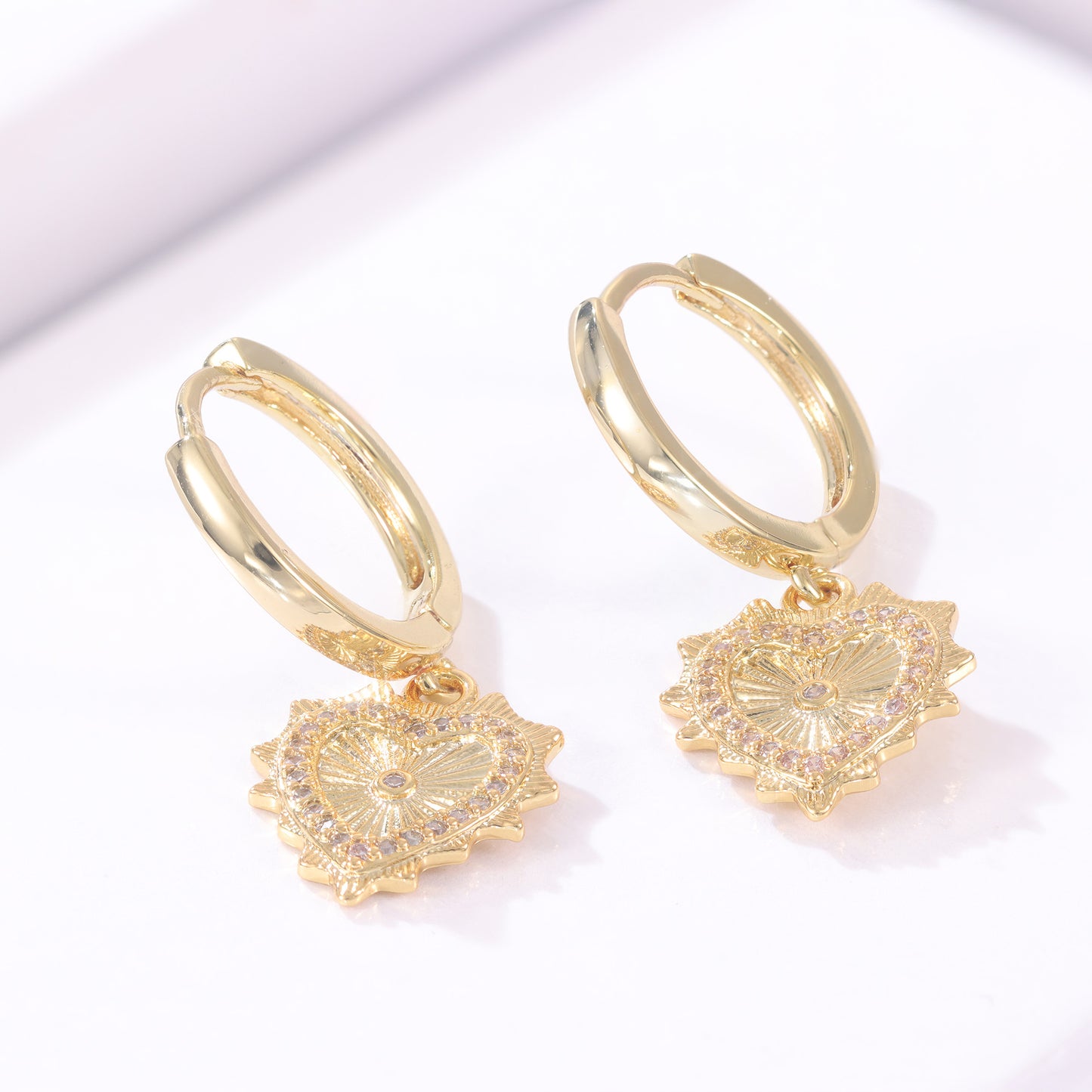 Brincos Argolinha Coracao XYE105053