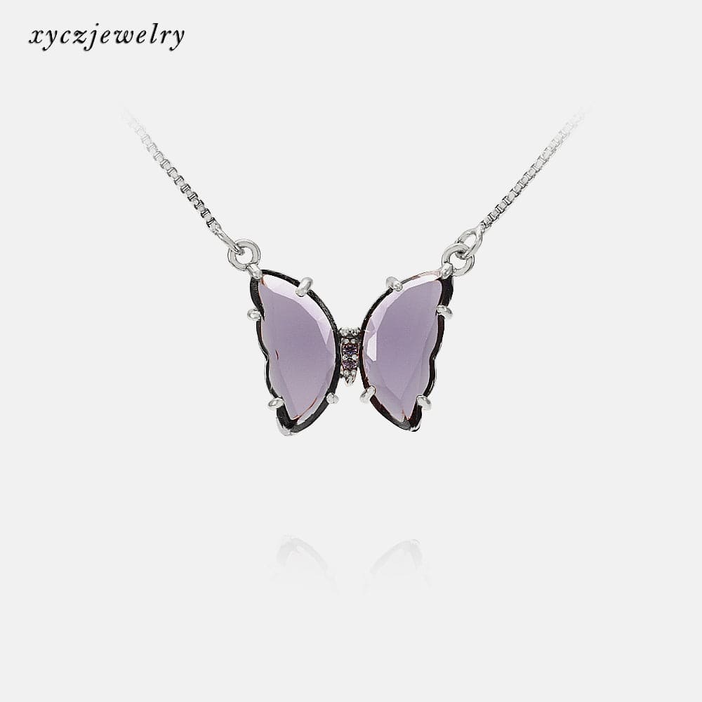 Borboletinha de Vidro Colar-XYS100732