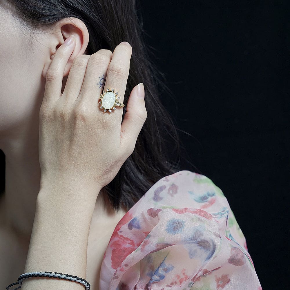 Anel Nossa Senhora na Madrepérola - XYR103321