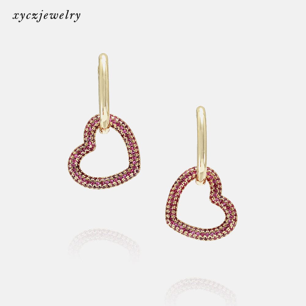 Brinco Argolinha Coração XYE103630