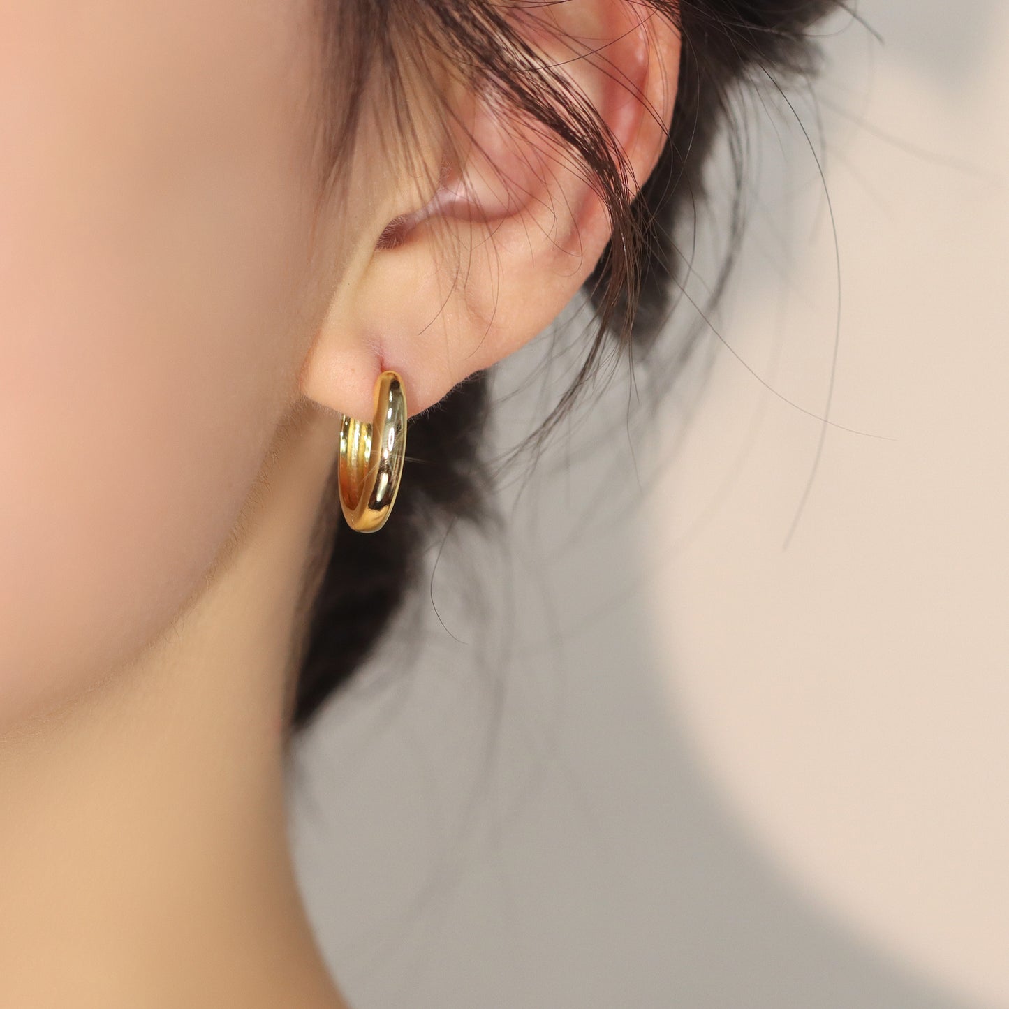 Trio de argolas Lisas Sofisticadas XYE101913