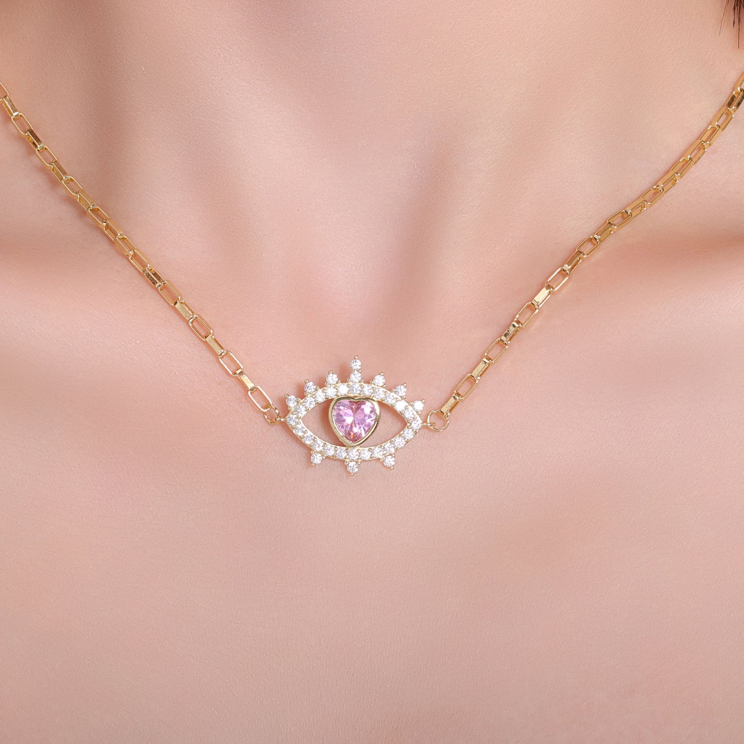 Colar Olhar Coração XYS101358