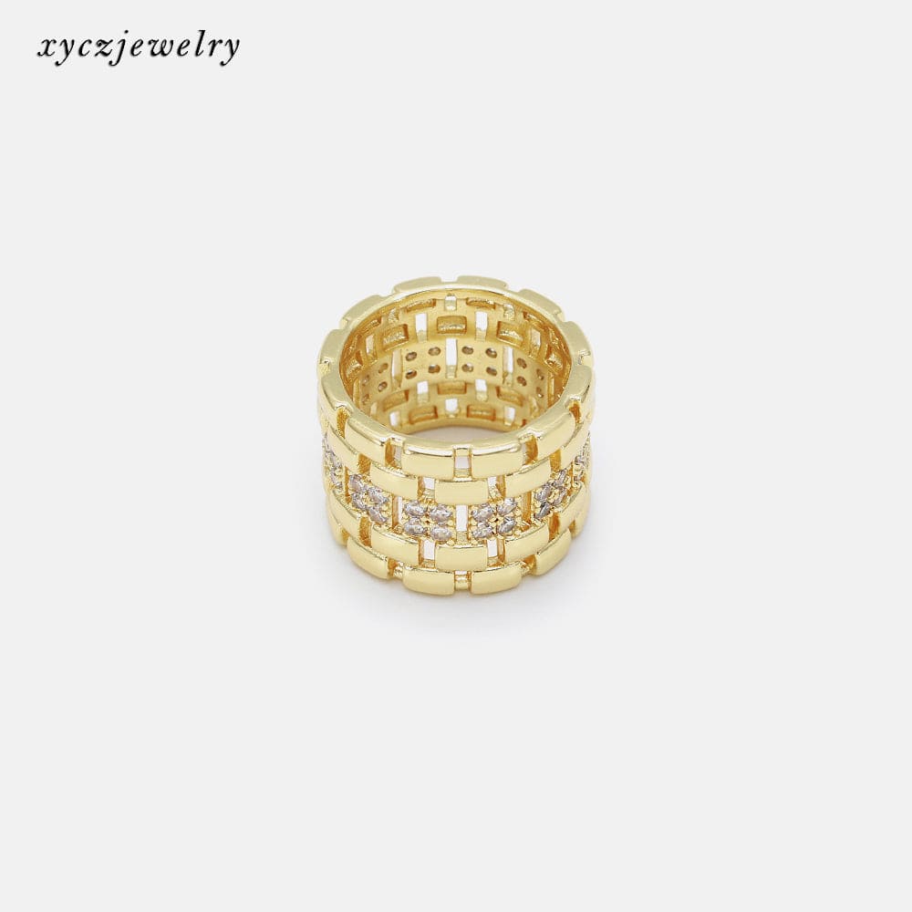 Tijolinhos Anel com Zirconias XYS100980