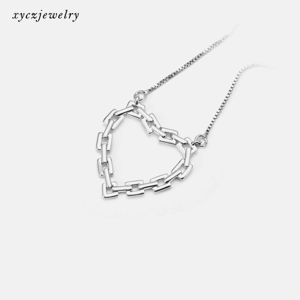 Colar Coração de Elos XYS100990 吊坠+链条