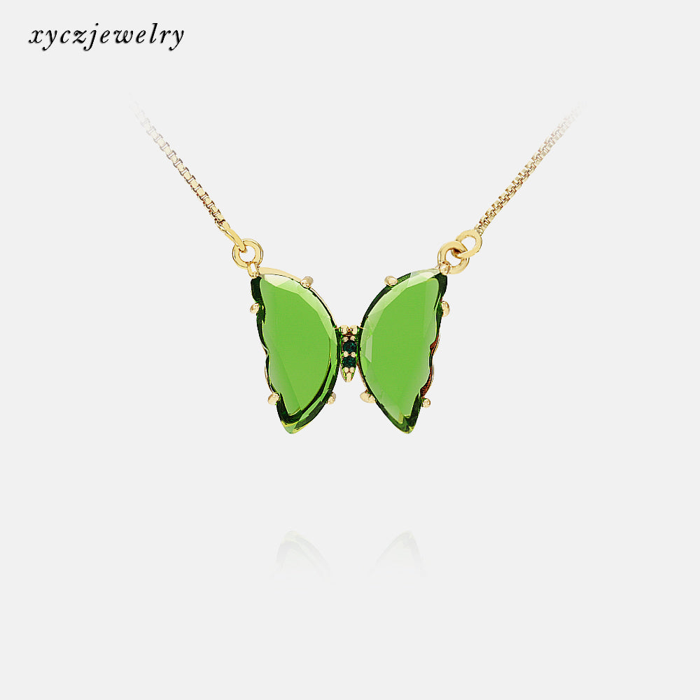 Borboletinha de Vidro Colar-XYS100732