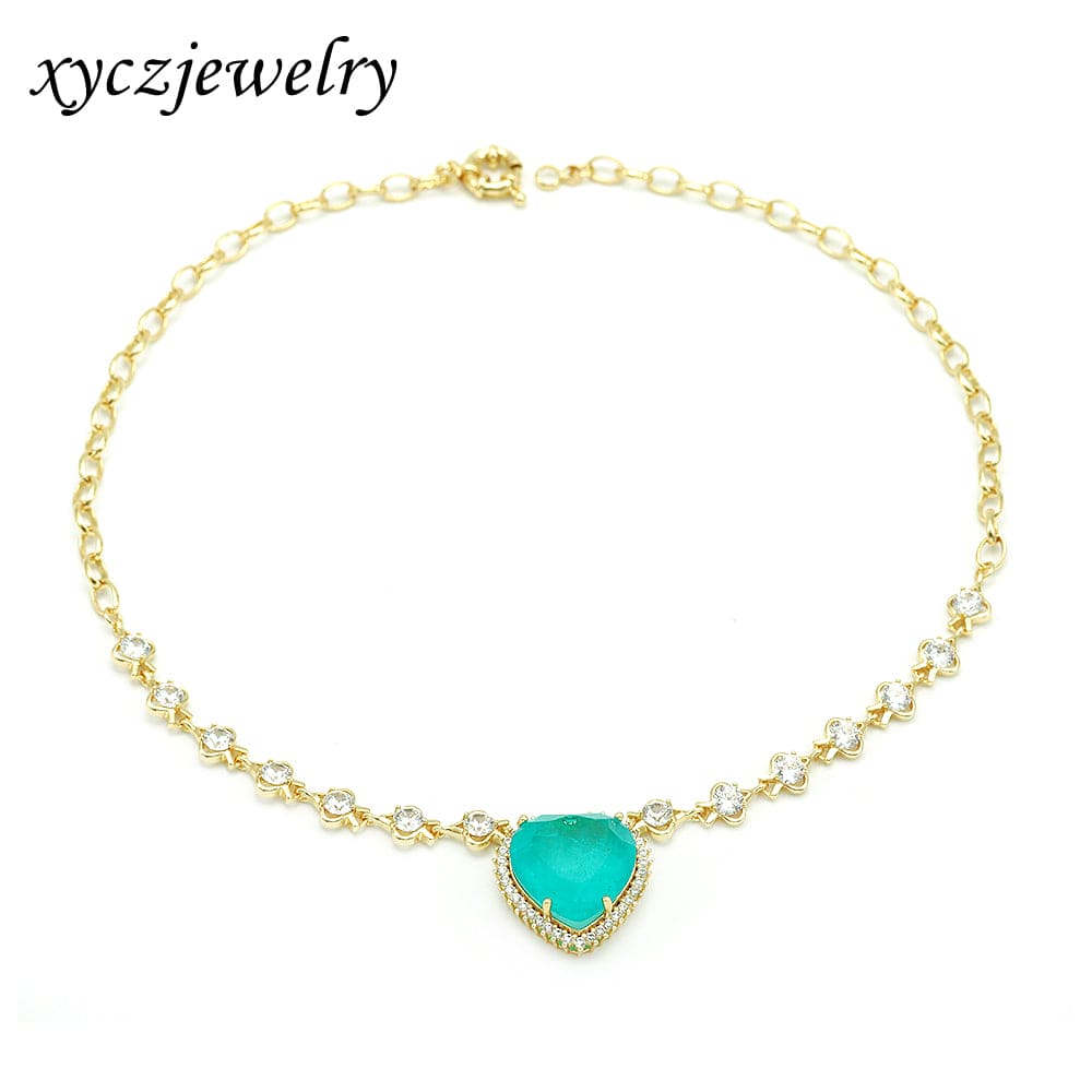 Colar Coração Fusion com Elos de ponto de Luz XYN100966