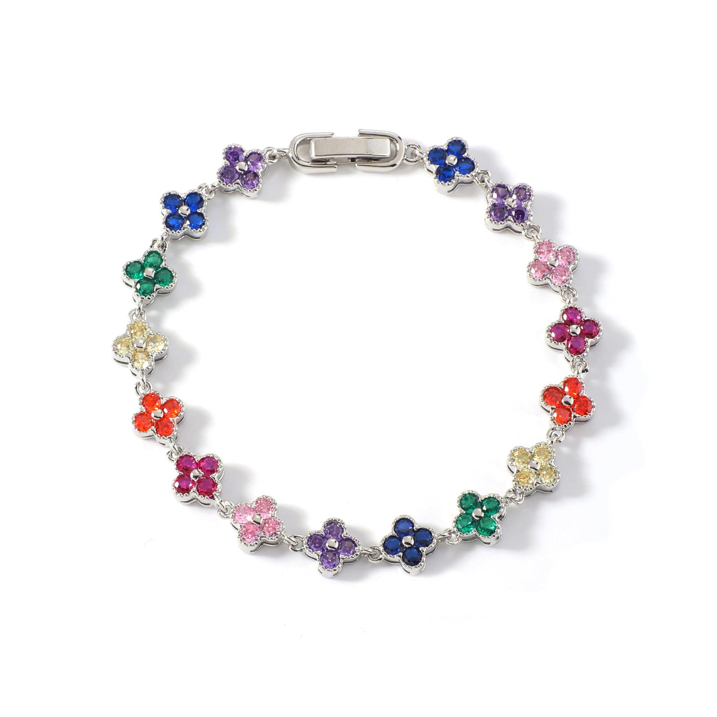 Pulseira Riviera Flowers colors 17 cm DCG0827