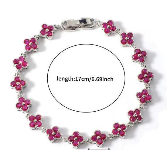 Pulseira Riviera Flowers colors 17 cm DCG0827