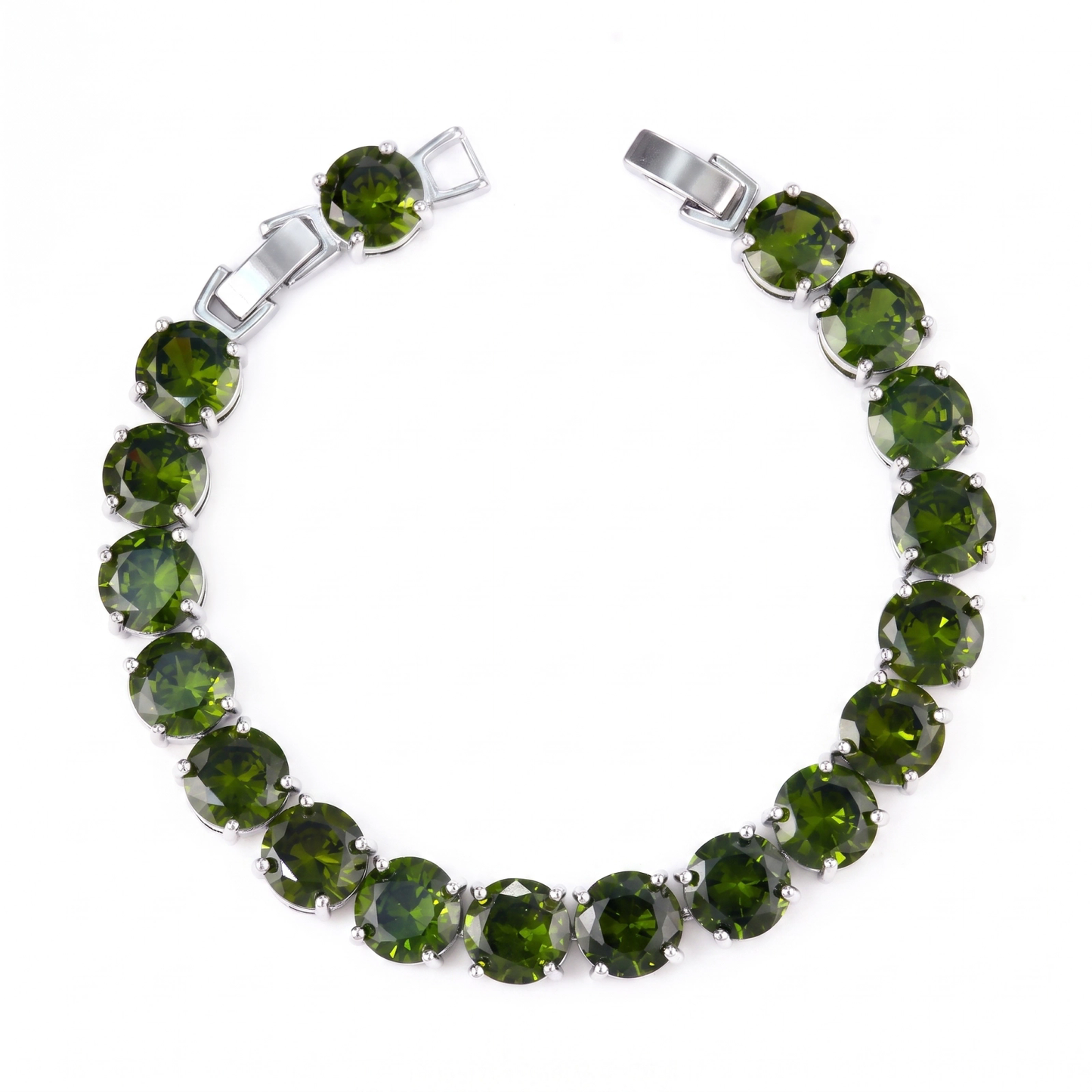 Pulseira Riviera pedras redondas 10mm DCG0915