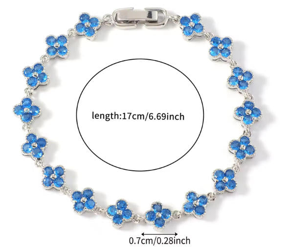 Pulseira Riviera Flowers colors 17 cm DCG0827