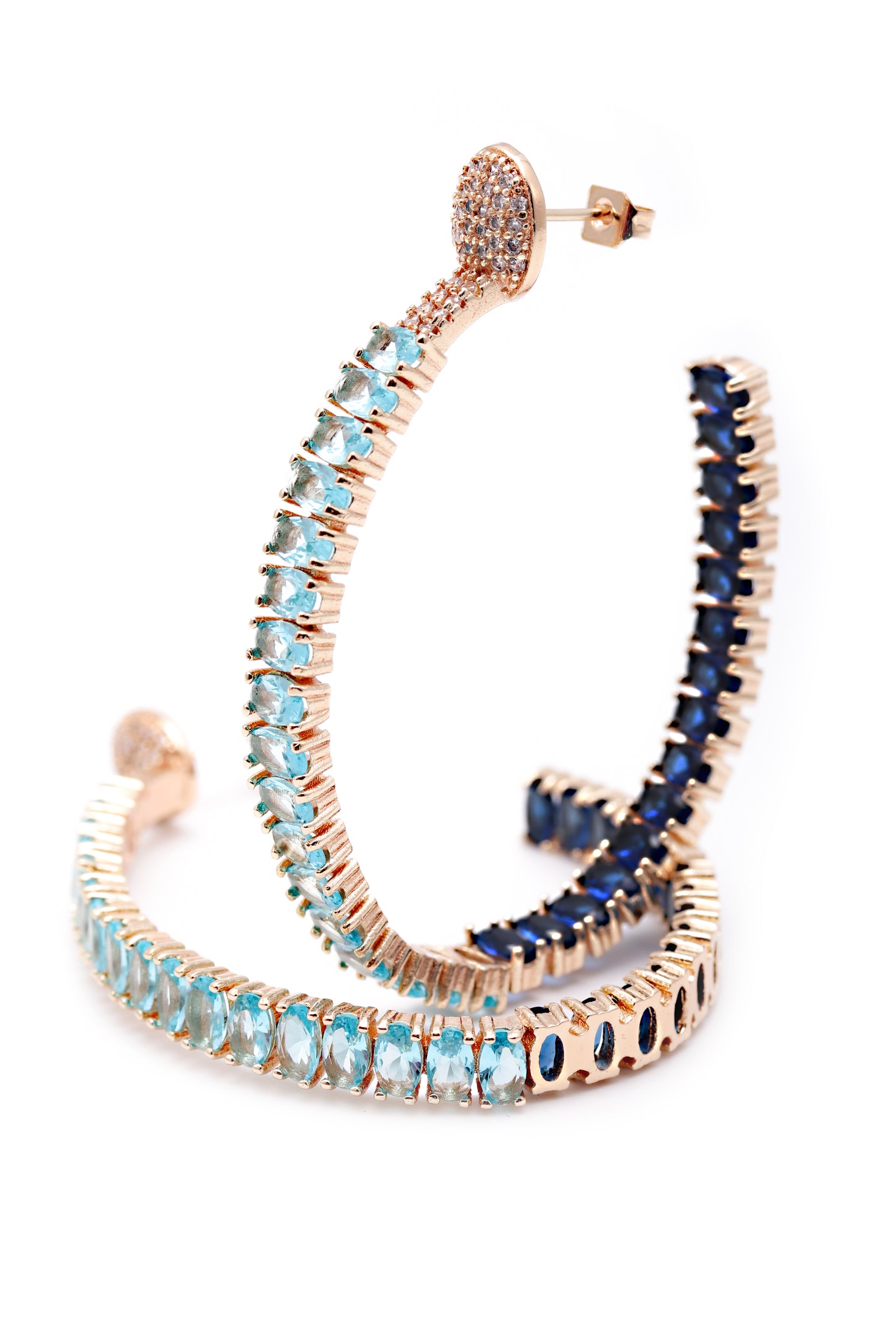 Brincos Argolas Super Luxo Cravejadas XYE102469