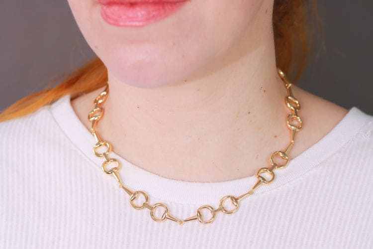 Colar elos vazados DCG0166