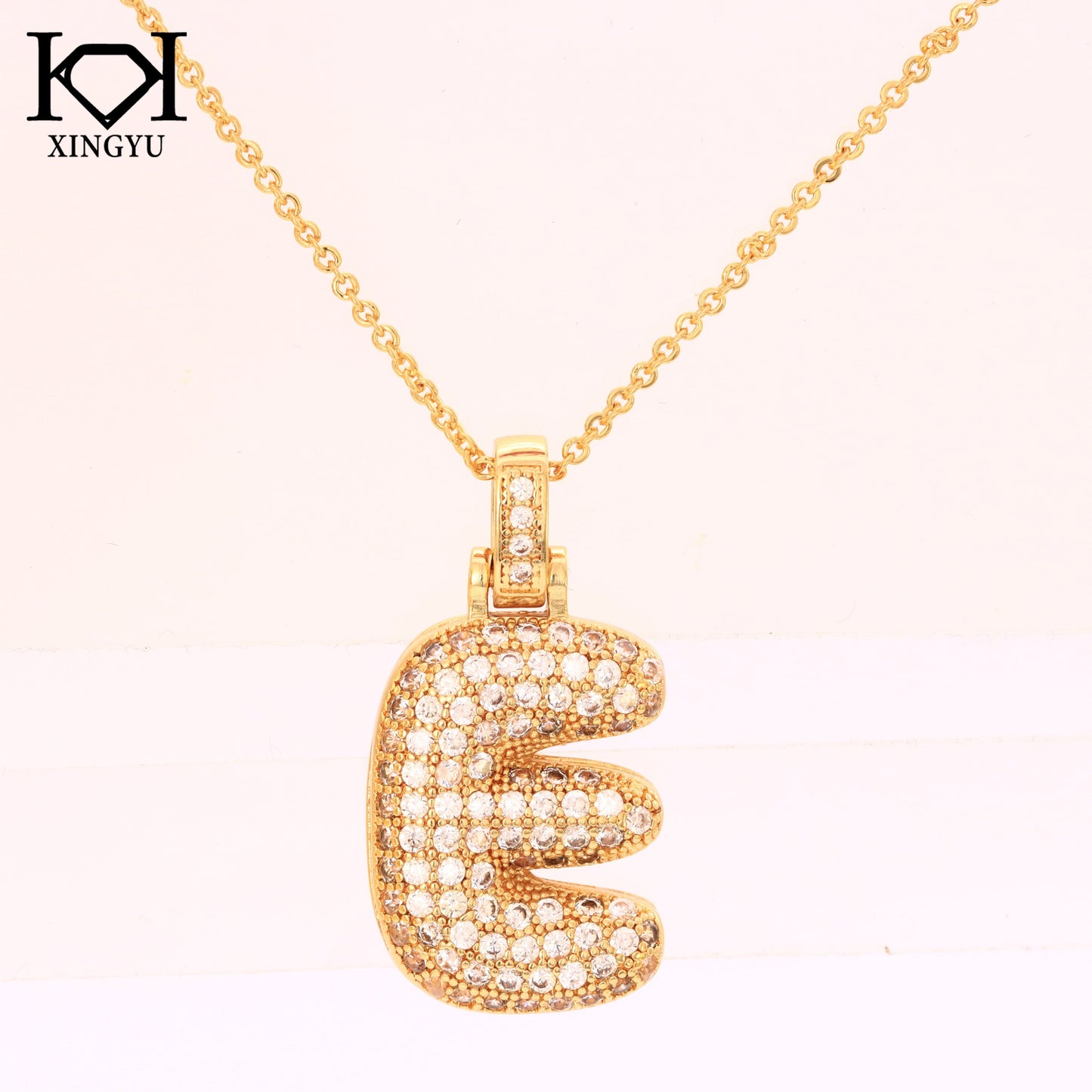 Pingente Letra inicial Cravejada XYN101526