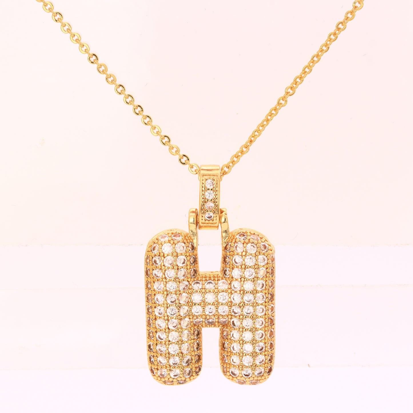 Pingente Letra inicial Cravejada XYN101526