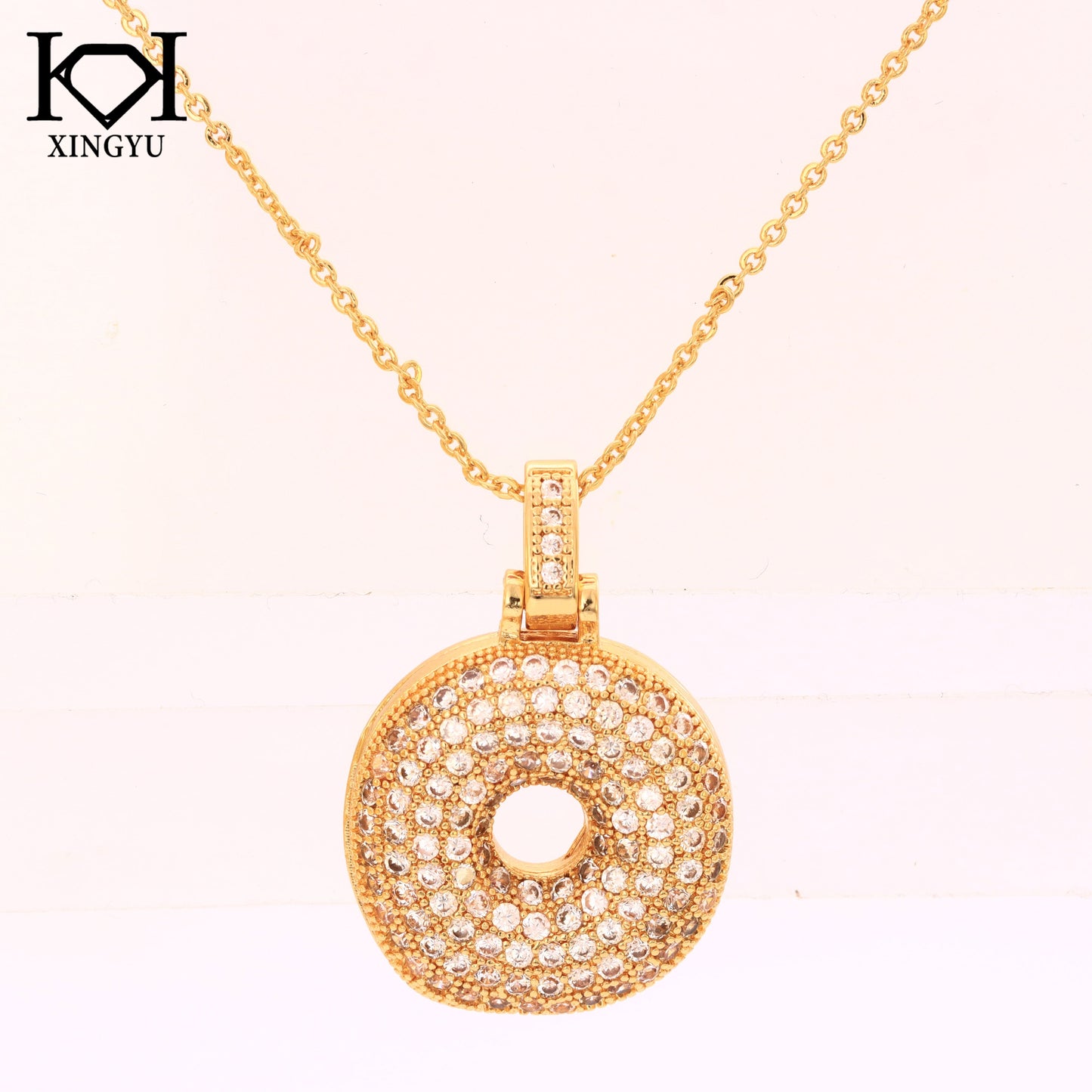 Pingente Letra inicial Cravejada XYN101526