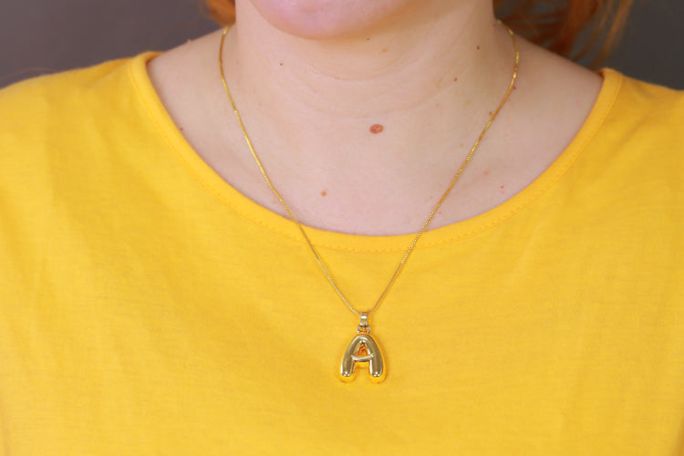 Colar com pingente Letra inicial XYN101526