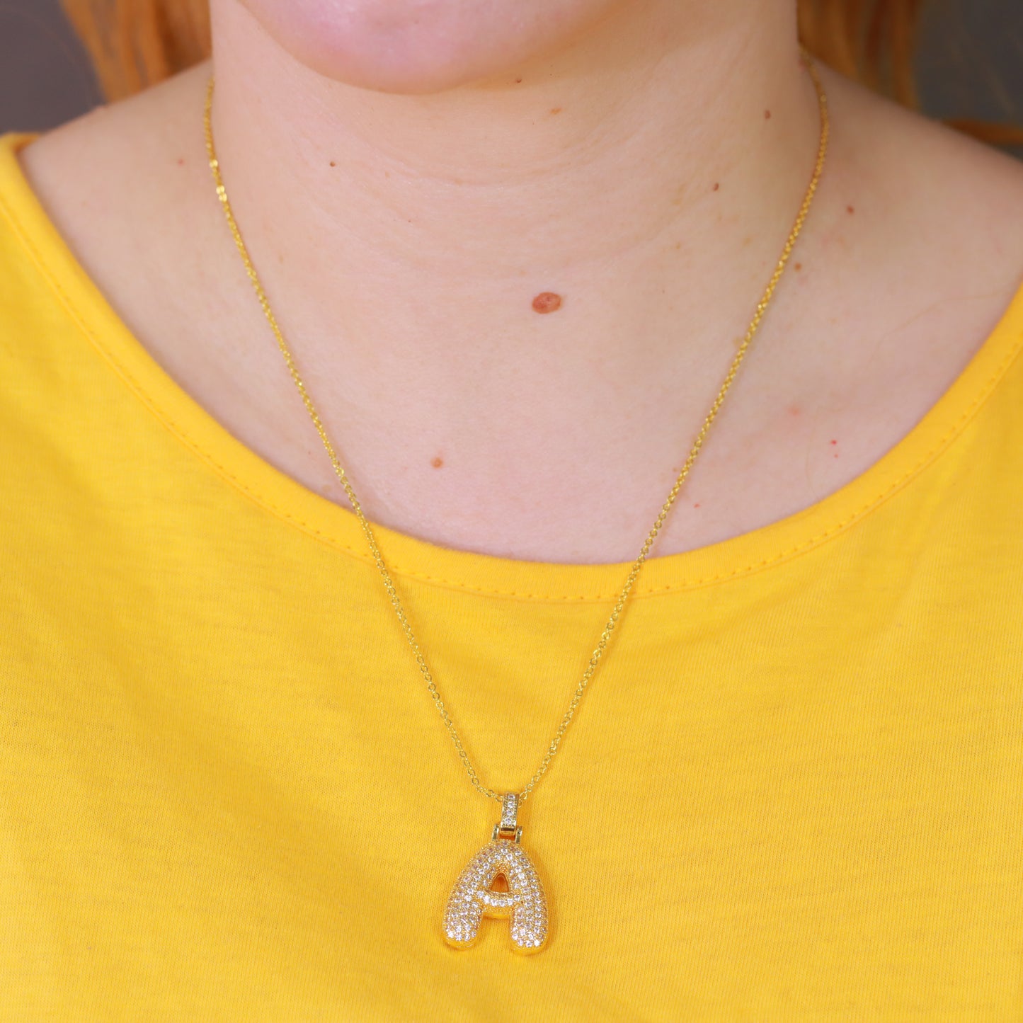 Pingente Letra inicial Cravejada XYN101526