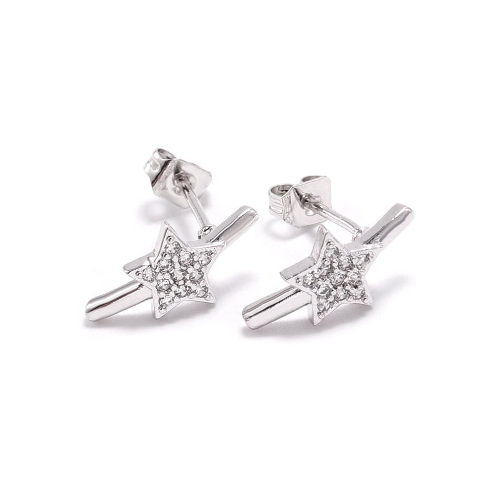 Brinco Estrelinha cravejada XYS100775