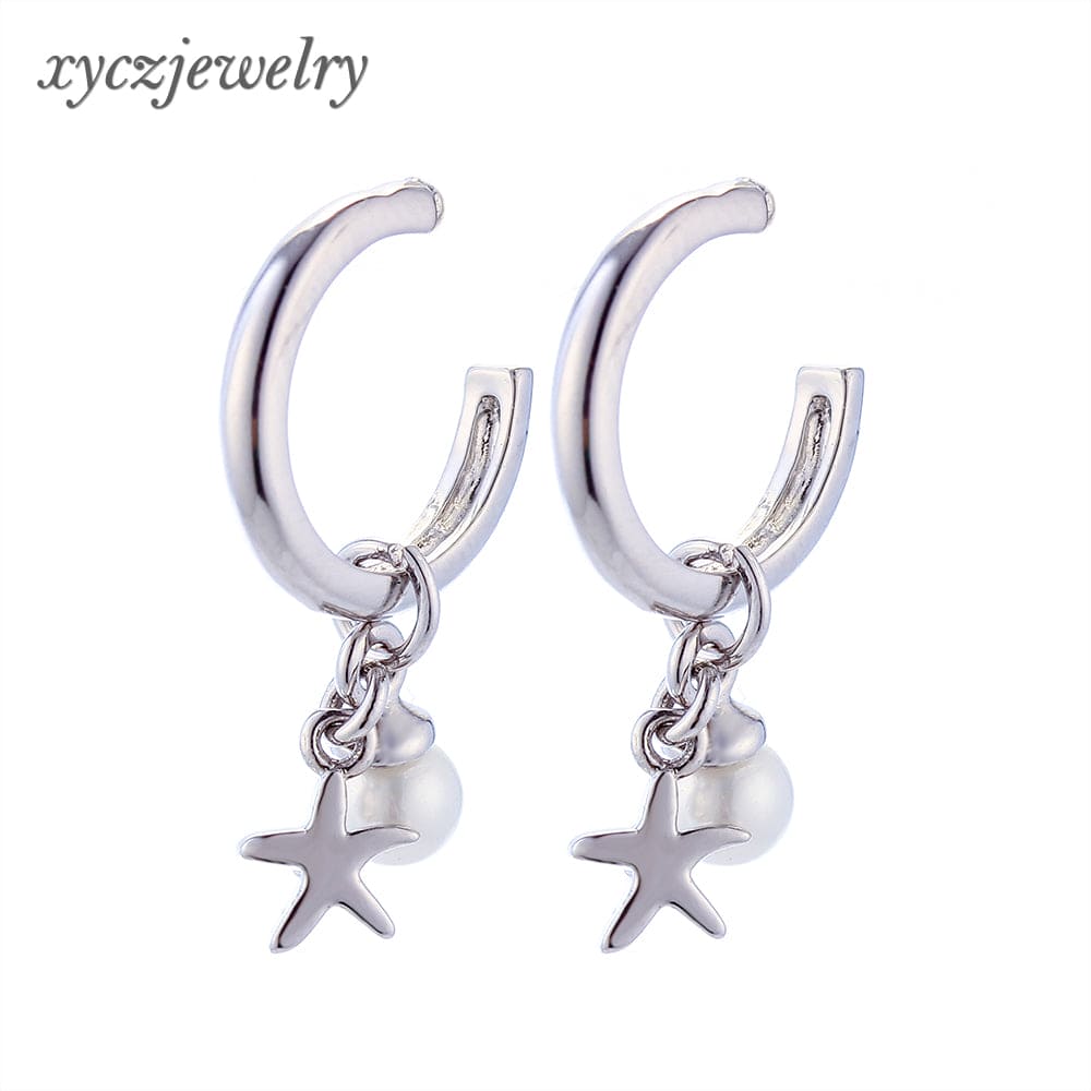 Acessório para Argolinha/Berloque Pérola com Estrela XYPJ100384