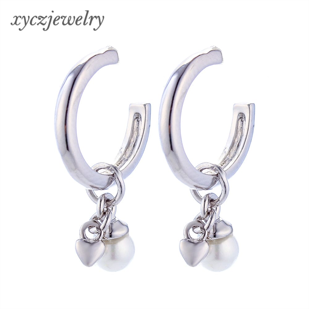 Berloque de pérola e coração no atacado(Acessórias) - XYPJ100383