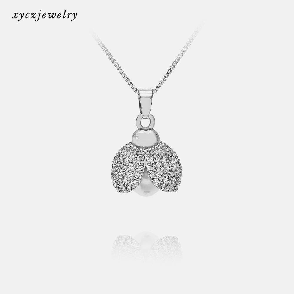 Colar pingente joaninha com pérola XYS101009 VENDIDO SEPARADAMENTE