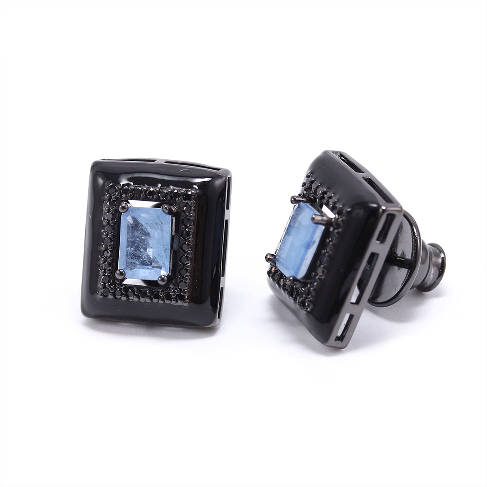 Brinco Moldura Deep Blue & Pink XYS100698