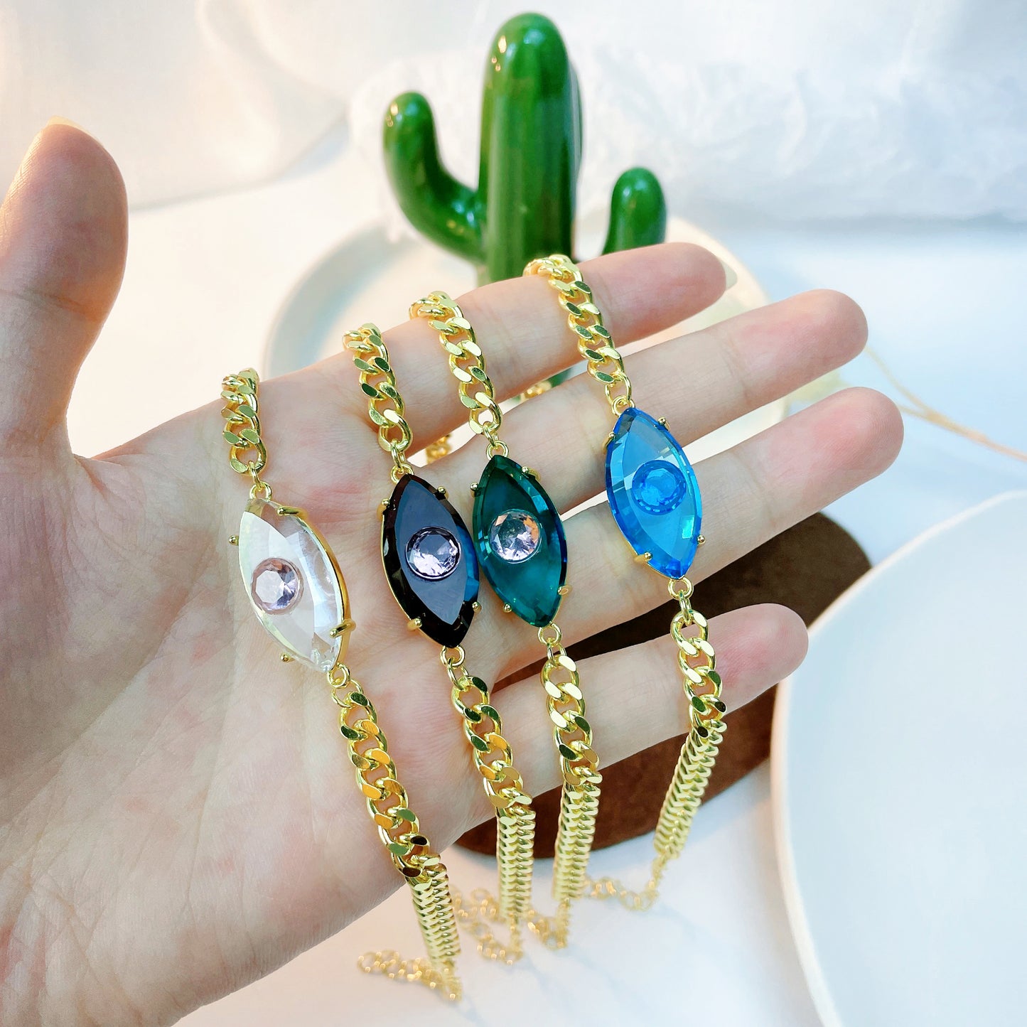 Pulseira pingente Olho Grego XYH100832