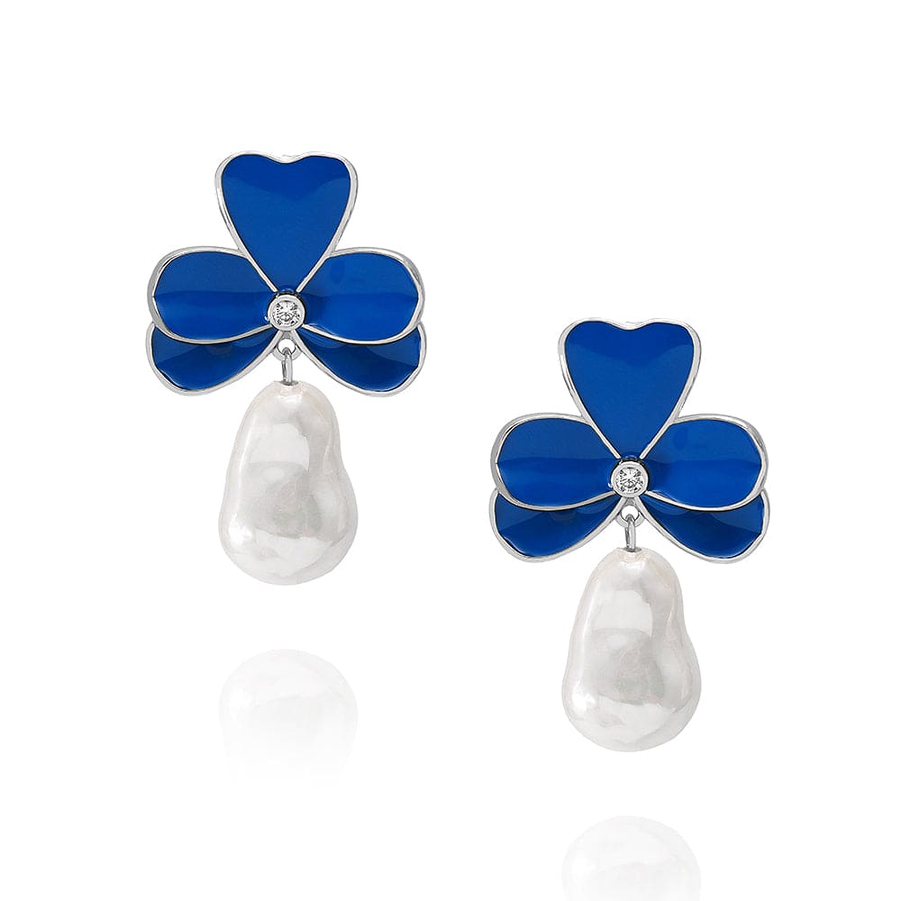 Brincos flores esmaltadas XYE103927 耳环