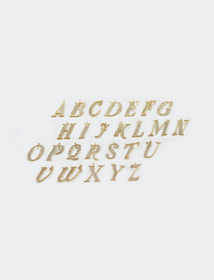 Pingente Letra Inicial Cravejada XYPJ100461