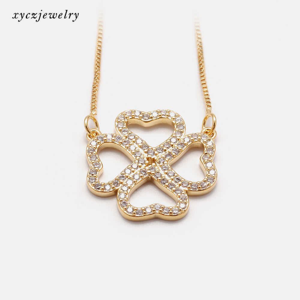 Colar trevo Vazado XYN100563