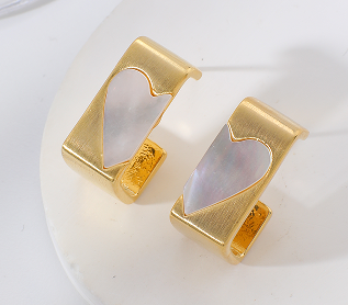 Brinco Placa de coração EBG0014