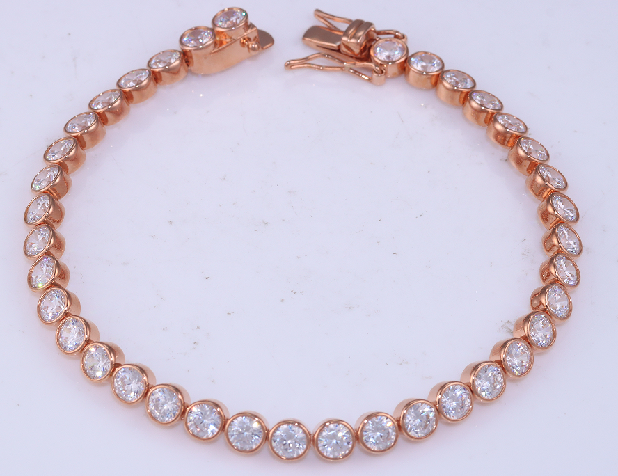 Pulseira redonda 18.5CM prata 925 CH00610