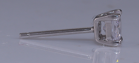 Brinco Ponto de luz quadrado Prata 925 ER-SQ4