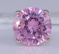 Brinco Ponto de luz Pink Prata 925 ER-RD5