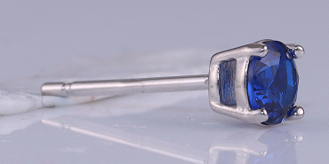 brinco Ponto de luz Azul Prata 925 ER-RD4