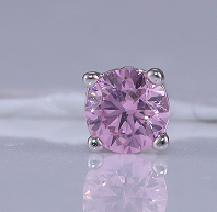 brinco Ponto de luz pink Prata 925 ER-RD3