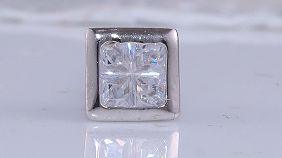 Brinco quadrado Prata 925 ER-PS-TB4