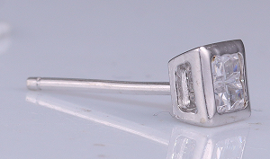 Brinco quadrado Prata 925 ER-PS-TB4