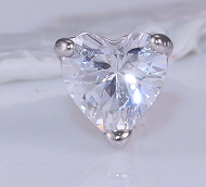 Brinco Ponto de Luz coração prata 925 ER-HT4