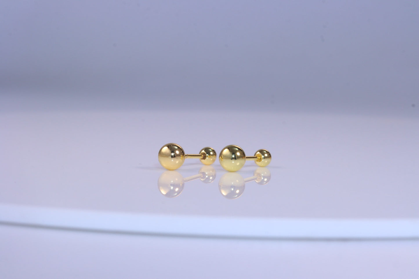 Brinco esfera lisa 8mm DCG0450