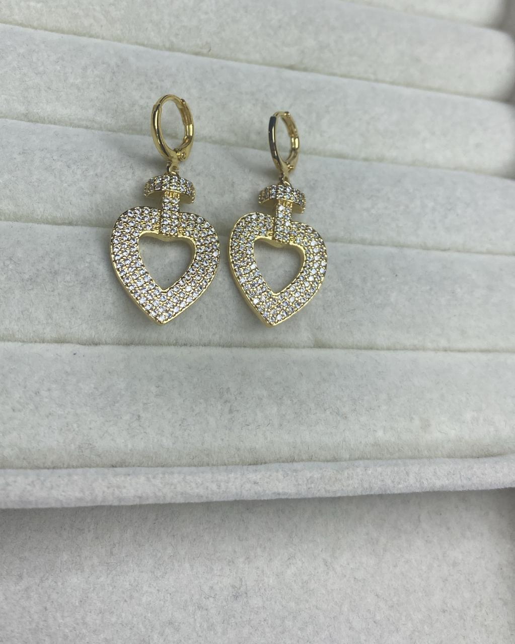 Brincos Coracoes Inspiracao XYS101556