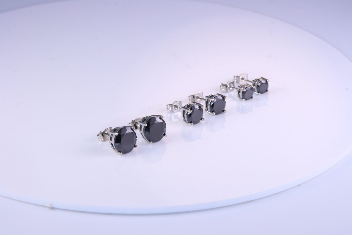 Trio de brincos Riviera Black 4 Claves XYE101309 ( VENDIDOS SEPARADAMENTE )